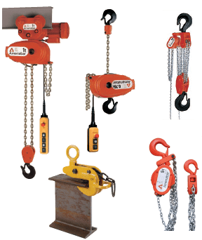 Polipastos el&egrave;ctricos y garruchas manuales, de cadena, garantizados por 3 a&ntilde;os